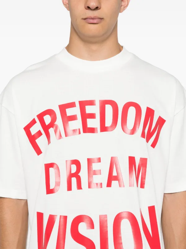 Vision Of Super Freedom print T shirt White FARFETCH IL