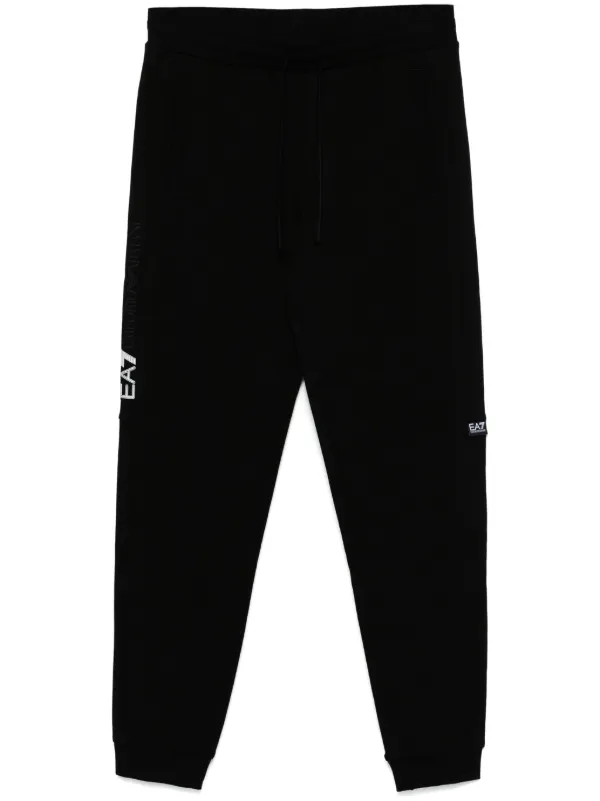 Ea7 Emporio Armani Pantalon De Jogging à Logo En Caoutchouc Noir