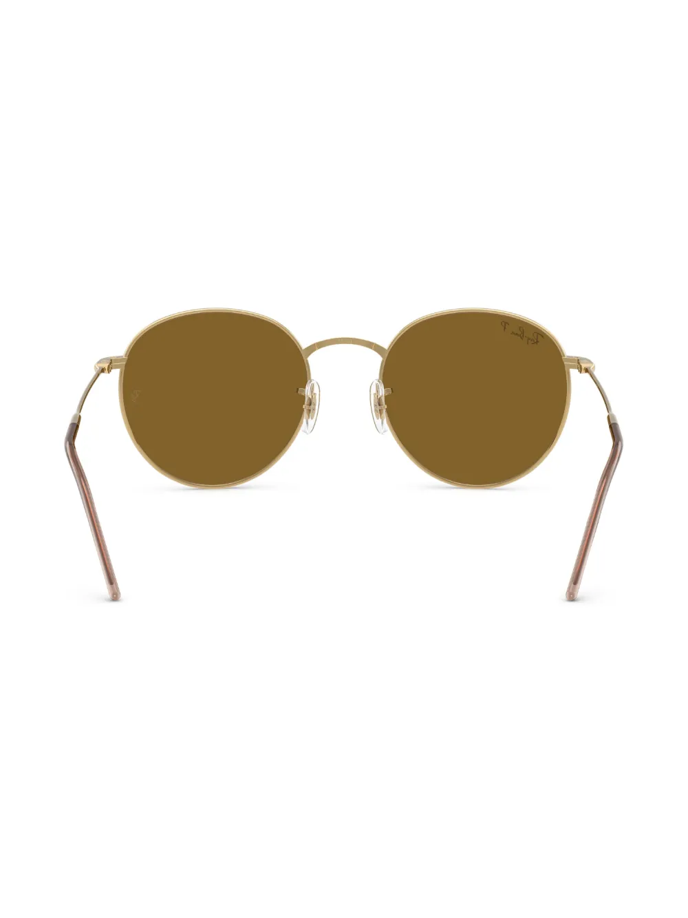 Ray-Ban Round Reverse zonnebril met rond montuur Goud