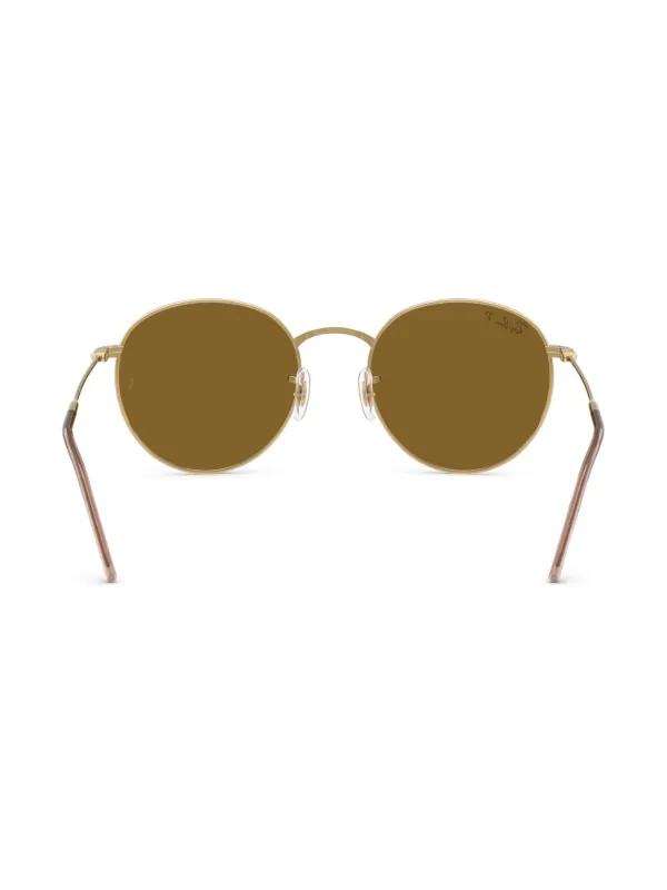 Ray-Ban ROUND REVERSE サングラス レイバン Ray-Ban Round Reverse サングラス | ゴールドトーン | FARFETCH JP