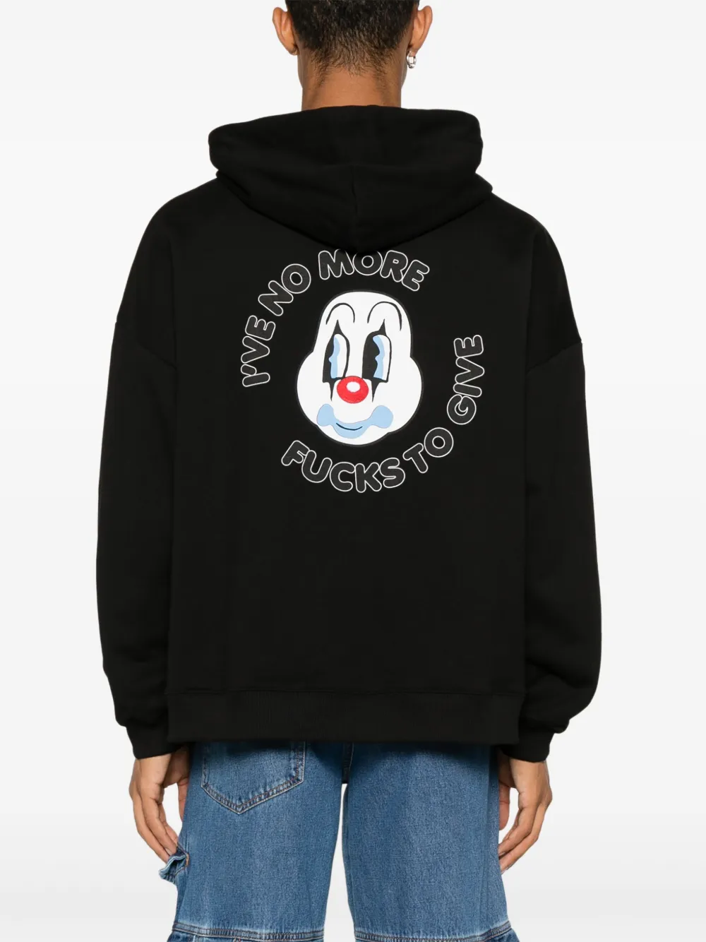 GCDS Hoodie met print Zwart