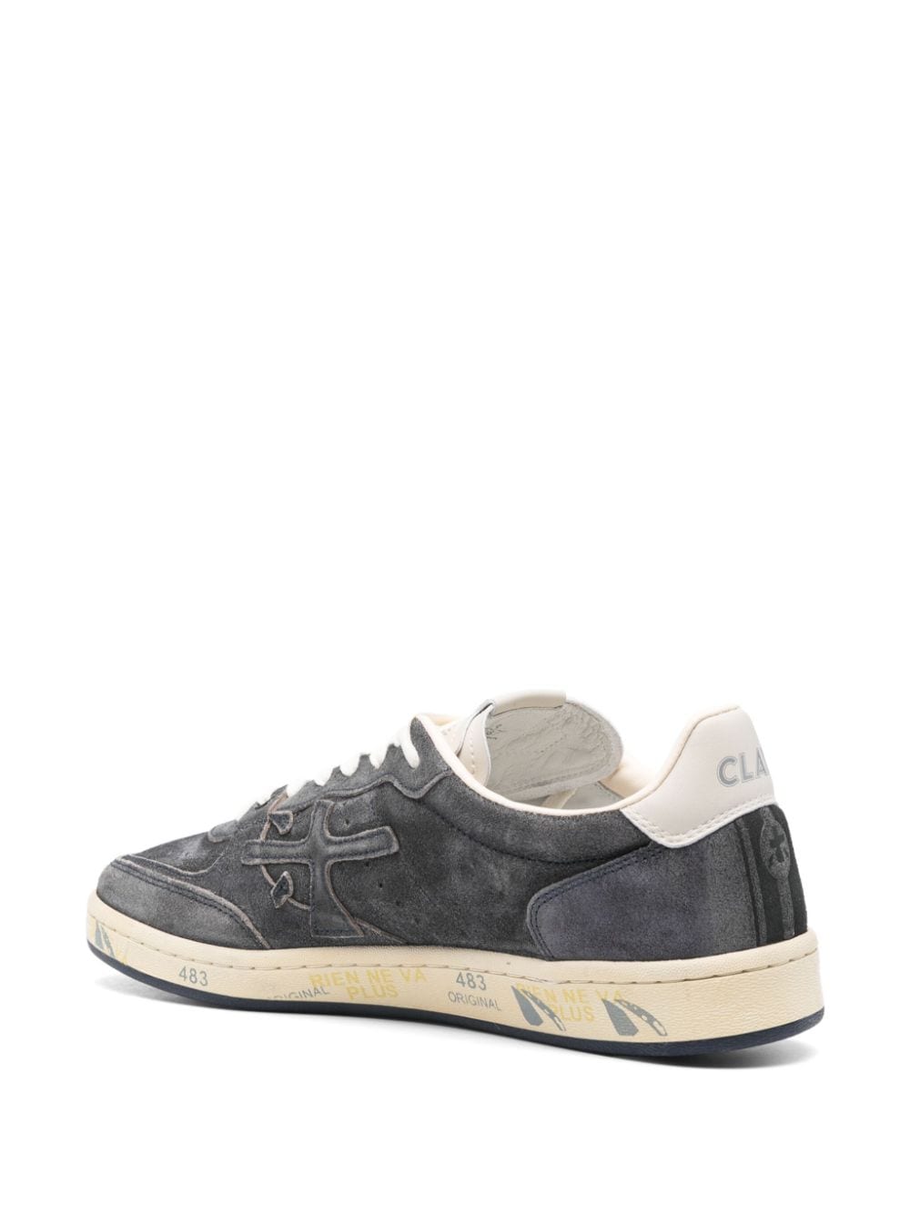 Shop Premiata Bskt Clay Sneakers In Blue