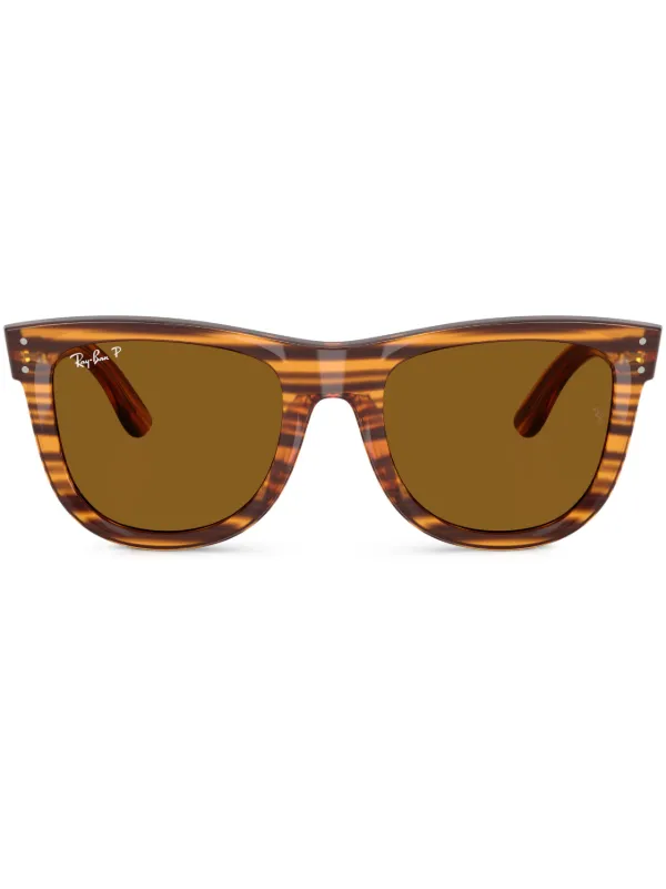 Ray-Ban ウェイファーラー リバース サングラス | ブラウン | FARFETCH JP