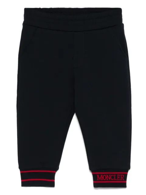 Moncler Enfant pants con logo en jacquard
