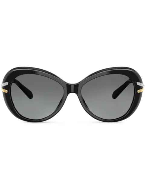 Swarovski crystal-embellished oversize sunglasses