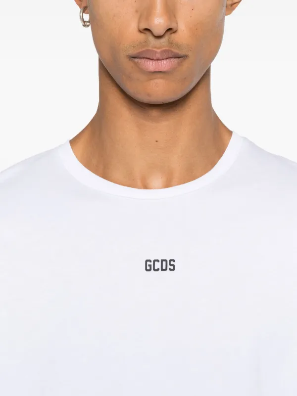 Tシャツ・カットソー GCDS Men T-shirt White A2CM2300JE7 10 GCDS Logo T-shirt | White | FARFETCH