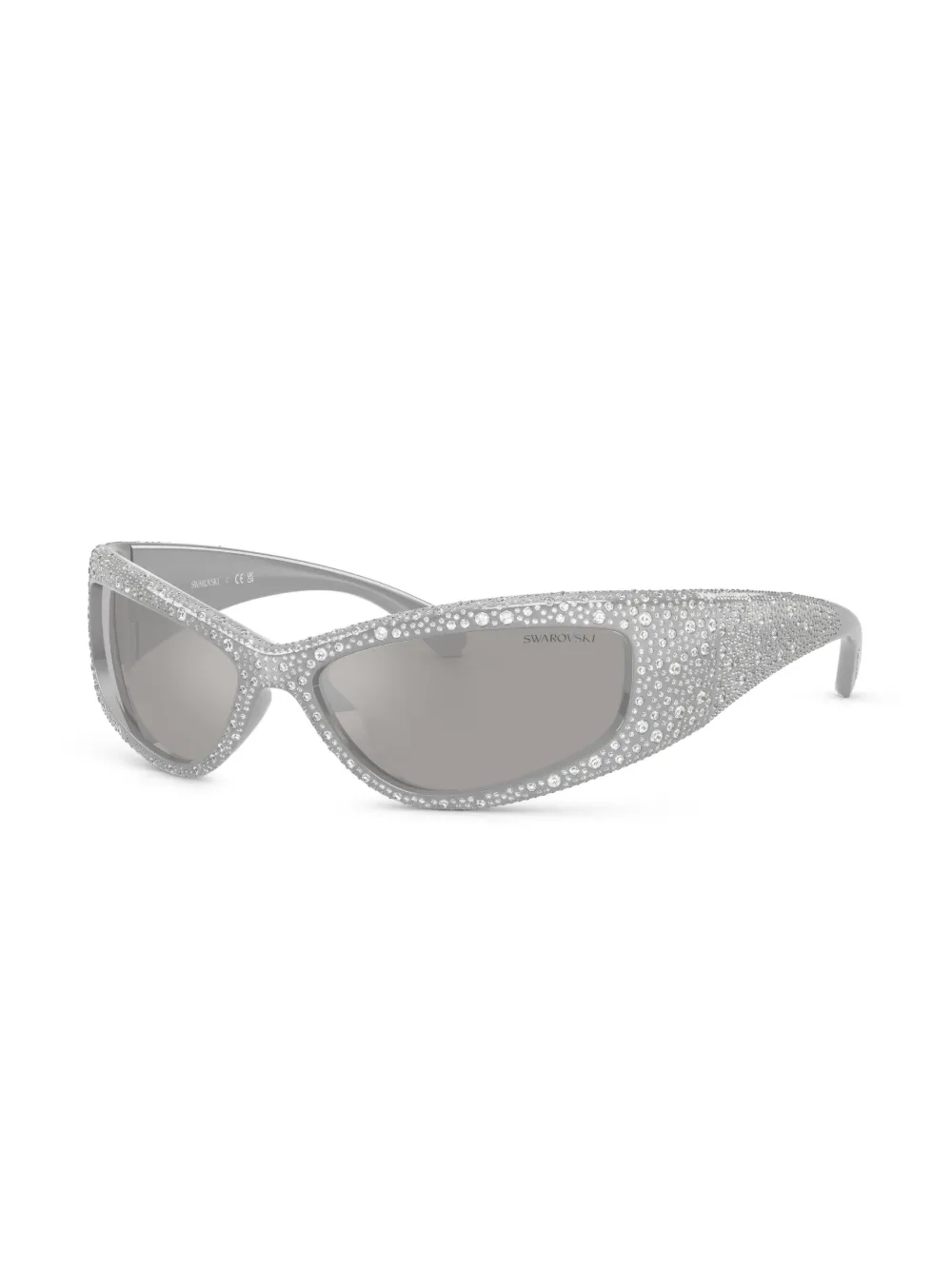 Swarovski Zonnebril met rechthoekig montuur - Grijs