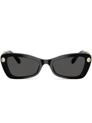 Jimmy Choo Eyewear Isla キャットアイ サングラス | ブラック
