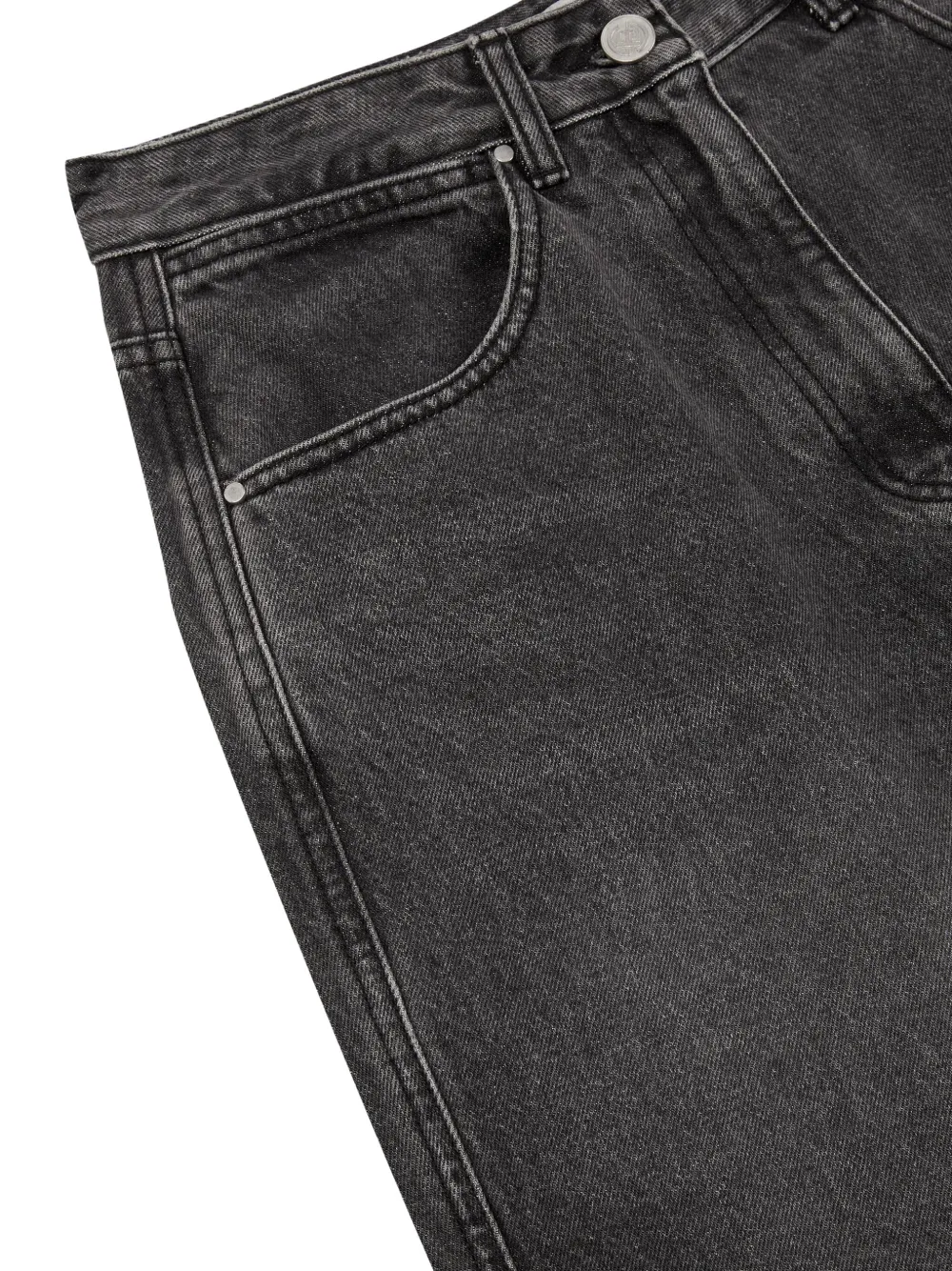 STUDIO TOMBOY Jeans met logopatch Grijs