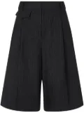 STUDIO TOMBOY pinstriped tailored shorts - Black