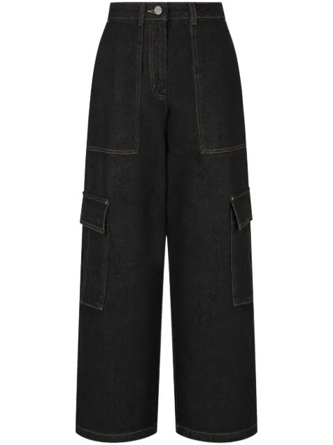 STUDIO TOMBOY cargo-pocket wide-leg jeans