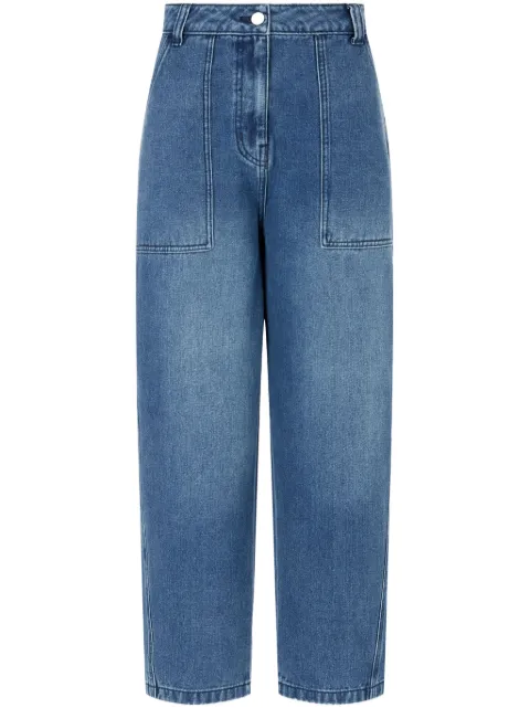 STUDIO TOMBOY logo-patch wide-leg jeans