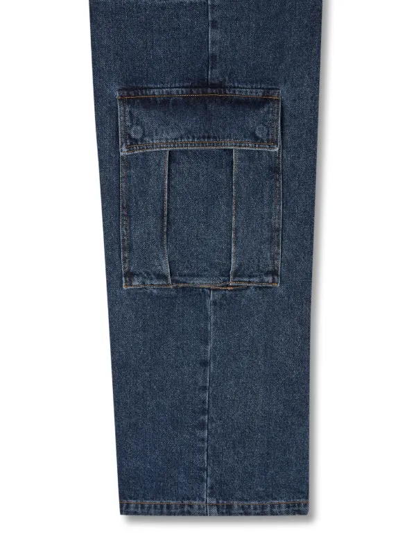【BAON】[unisex] Chopin stitch banding cargo denim pants BAON】[unisex] Chopin stitch banding cargo denim pants (BAON