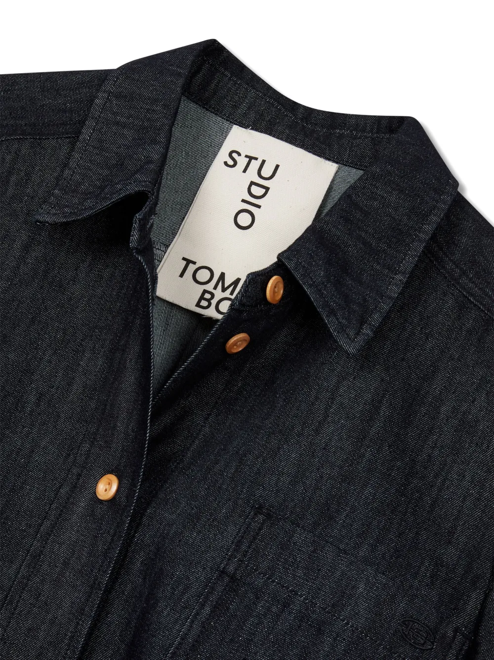 STUDIO TOMBOY Cropped overhemd Blauw