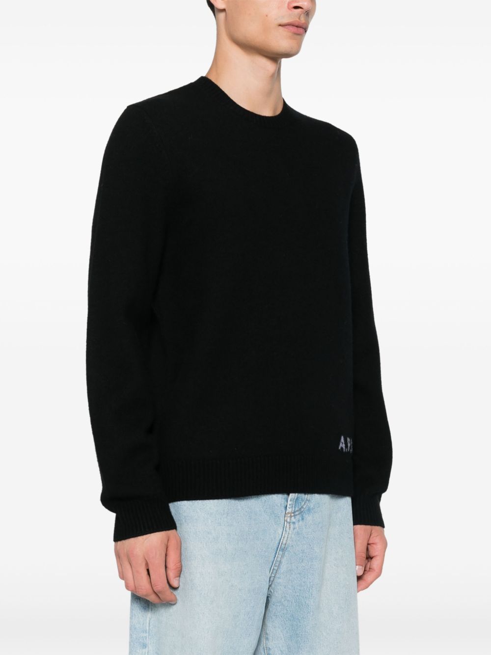 A.P.C. intarsia-logo sweater Men