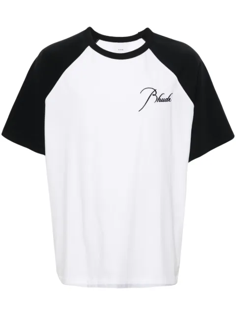 RHUDE logo raglan T-shirt
