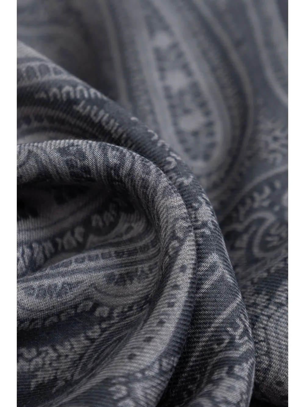 ETRO Sjaal met paisley-print Grijs