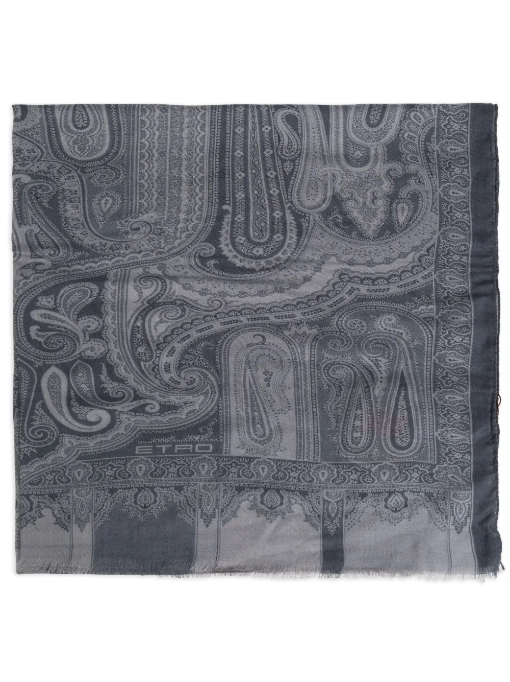 ETRO Sjaal met paisley-print Grijs