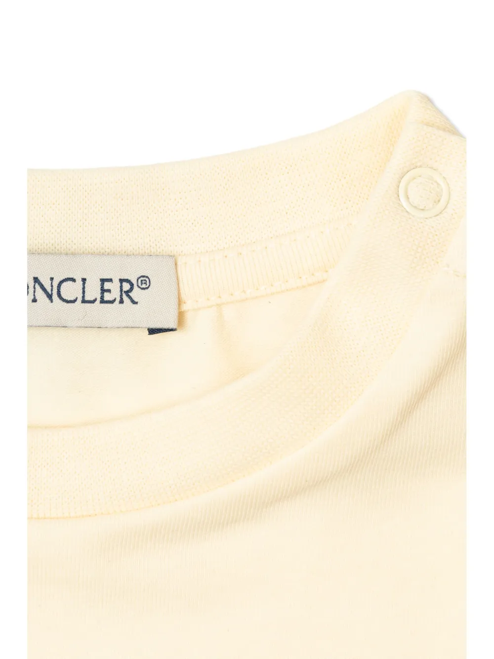 Moncler Enfant T-shirt met logo Geel