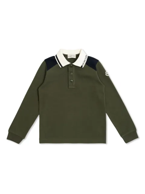 Moncler Enfant logo-embroidered polo shirt