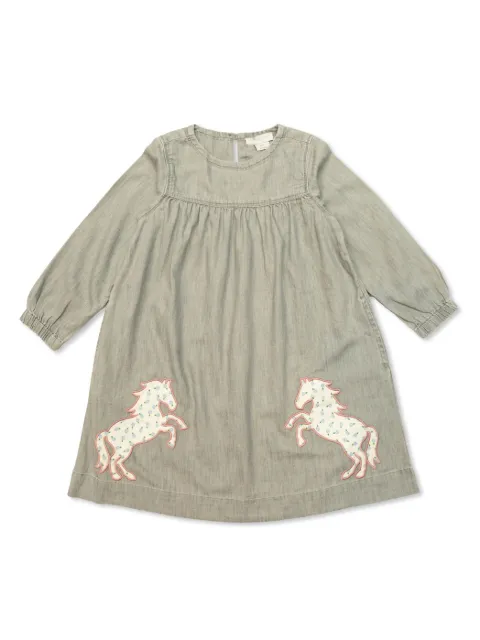 Stella McCartney Kids vestido de mezclilla bordado