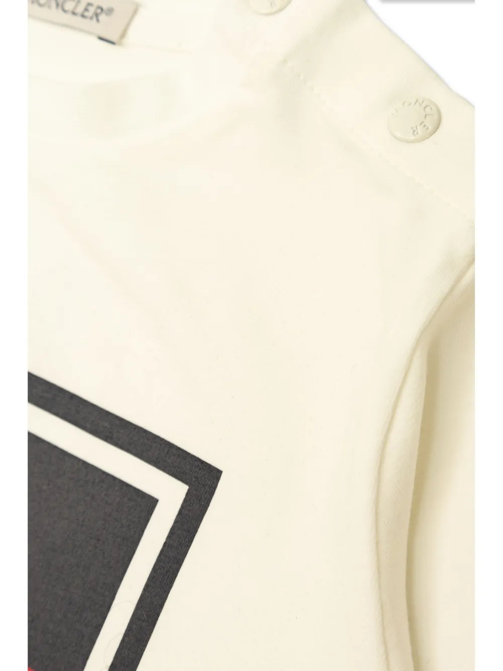 Moncler Enfant Sweater met logoprint Wit