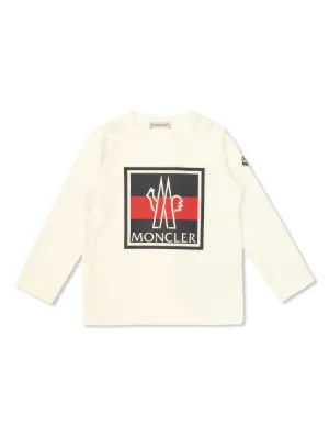 Moncler Enfant ロゴ スウェットシャツ | ニュートラル | FARFETCH JP