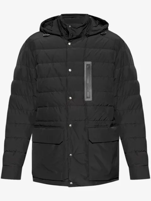 Moncler logo-appliqué padded coat