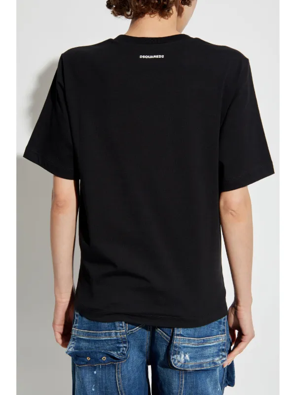 Dsquared2 コットン T シャツ DSQUARED2 コットン Tシャツ | ブラック | FARFETCH JP