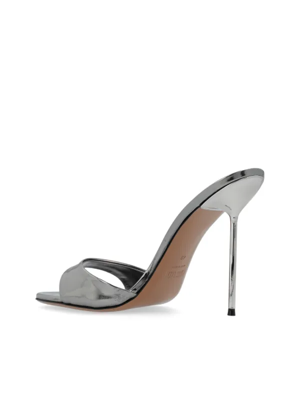 Paris Texas 105mm Lidia Mules | Silver | FARFETCH JO