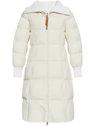 Moncler coat womens white best sale