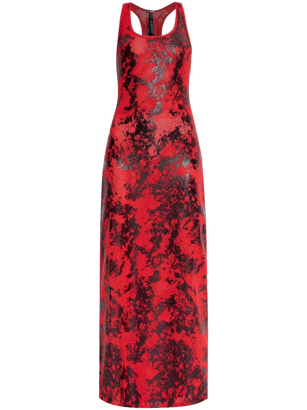 Diesel C-Finishnet maxi-jurk Rood