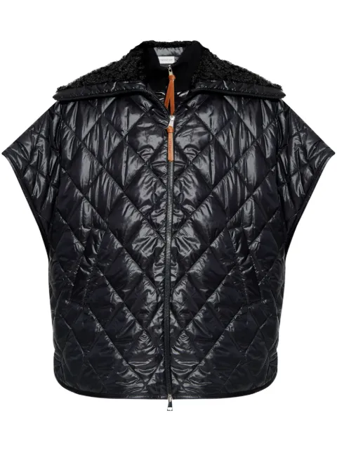 Moncler padded cape coat