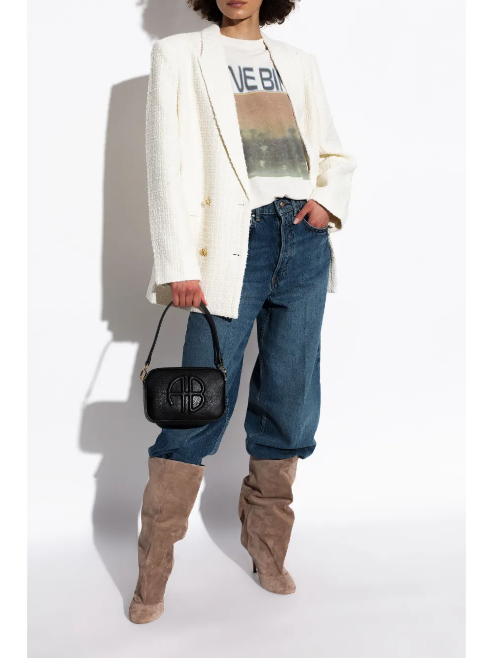 Paris Texas Esther Round Toe Boots In Neutrals