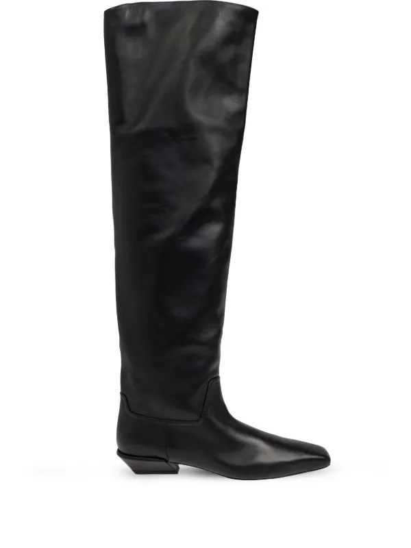 ロングブーツ PARIS TEXAS Black leather Bettina boots (PX1369XCOSM BLACK) Paris Texas Bettina Boots | Black | FARFETCH