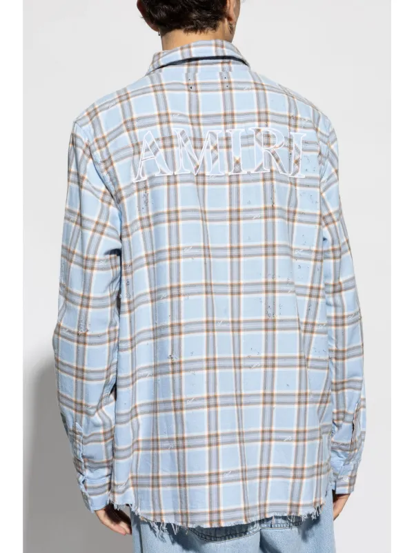 AMIRI Shotgun シャツ | ブルー | FARFETCH JP