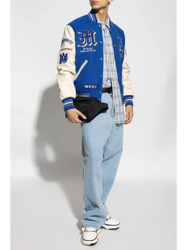 AMIRI Shotgun シャツ | ブルー | FARFETCH JP
