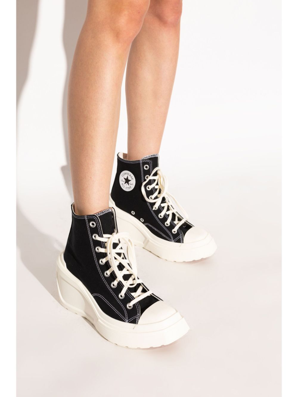 Converse 110mm Chuck 70 De Luxe Wedge HI sneakers - Zwart