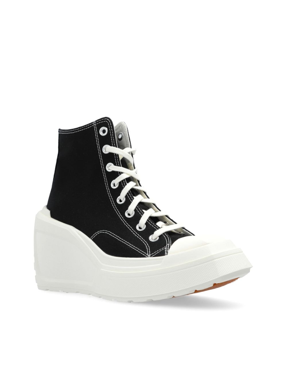 Shop Converse 110mm Chuck 70 De Luxe Wedge Hi Sneakers In Black