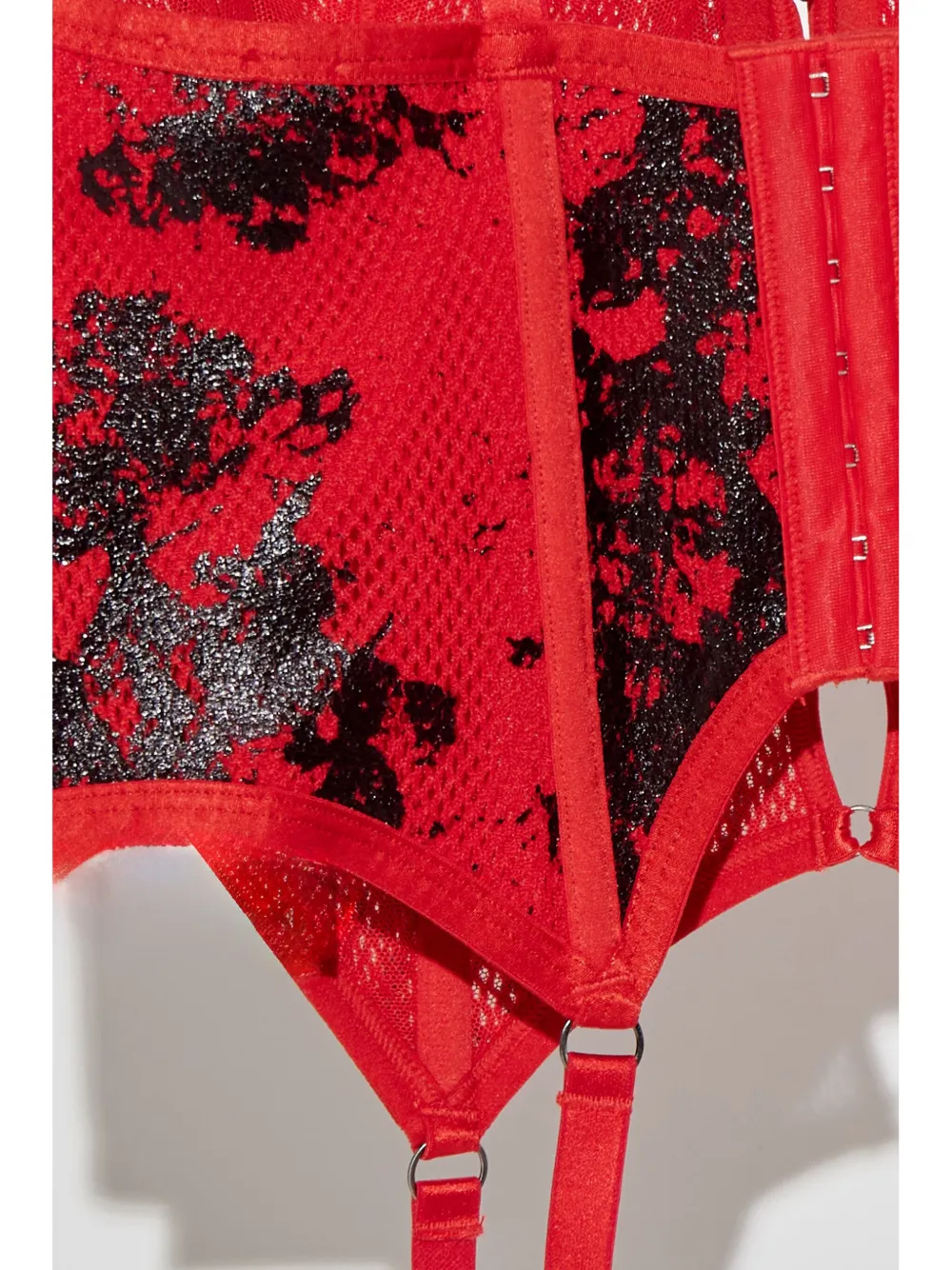Diesel x Savage Fenty bustier met metallic-effect Rood