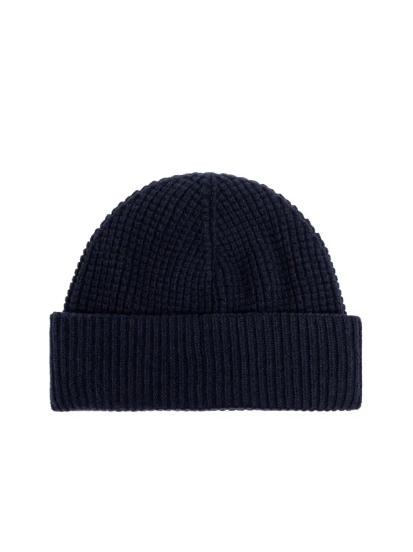 Moncler logo-appliqué Beanie | Blue | FARFETCH