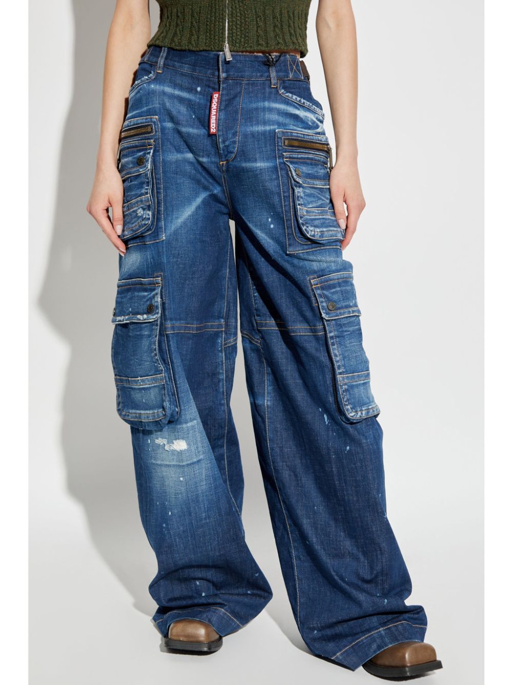 DSQUARED2 wide-leg cargo jeans Women