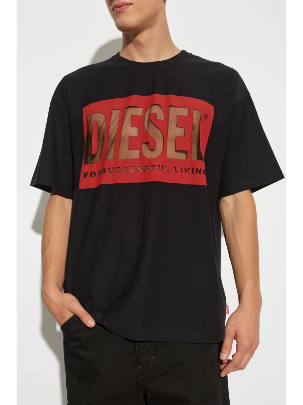 Shop Diesel T-boxt T-shirt In Black