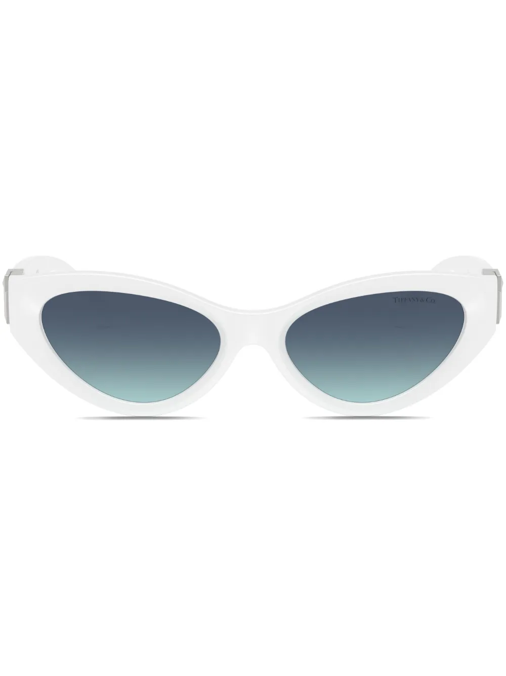 Tiffany & Co. logo-plaque sunglasses | White | Image 1