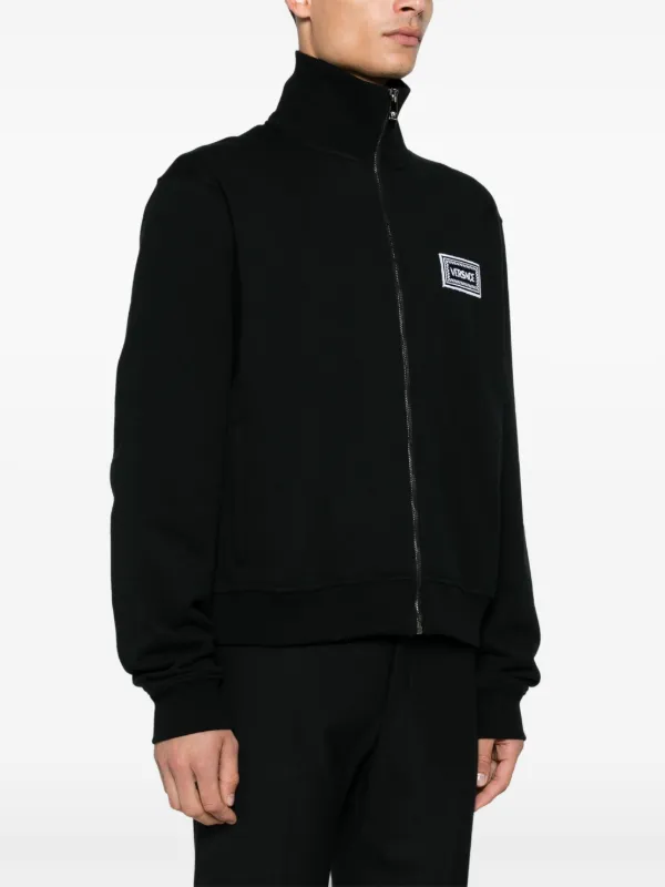 VERSACE ロゴ スウェットシャツ 黒 Versace ロゴ スウェットシャツ | ブラック | FARFETCH JP