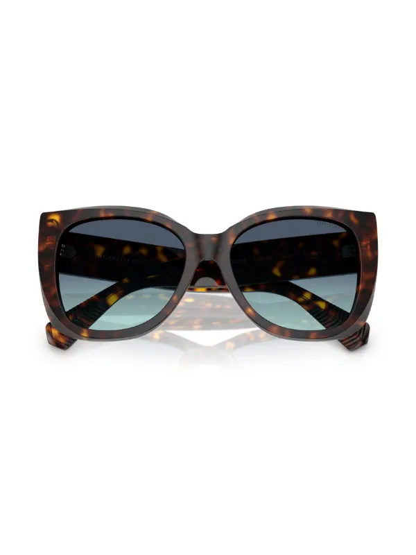 Tiffany & Co. oversized-frame Sunglasses | Green | FARFETCH BH display picture 1