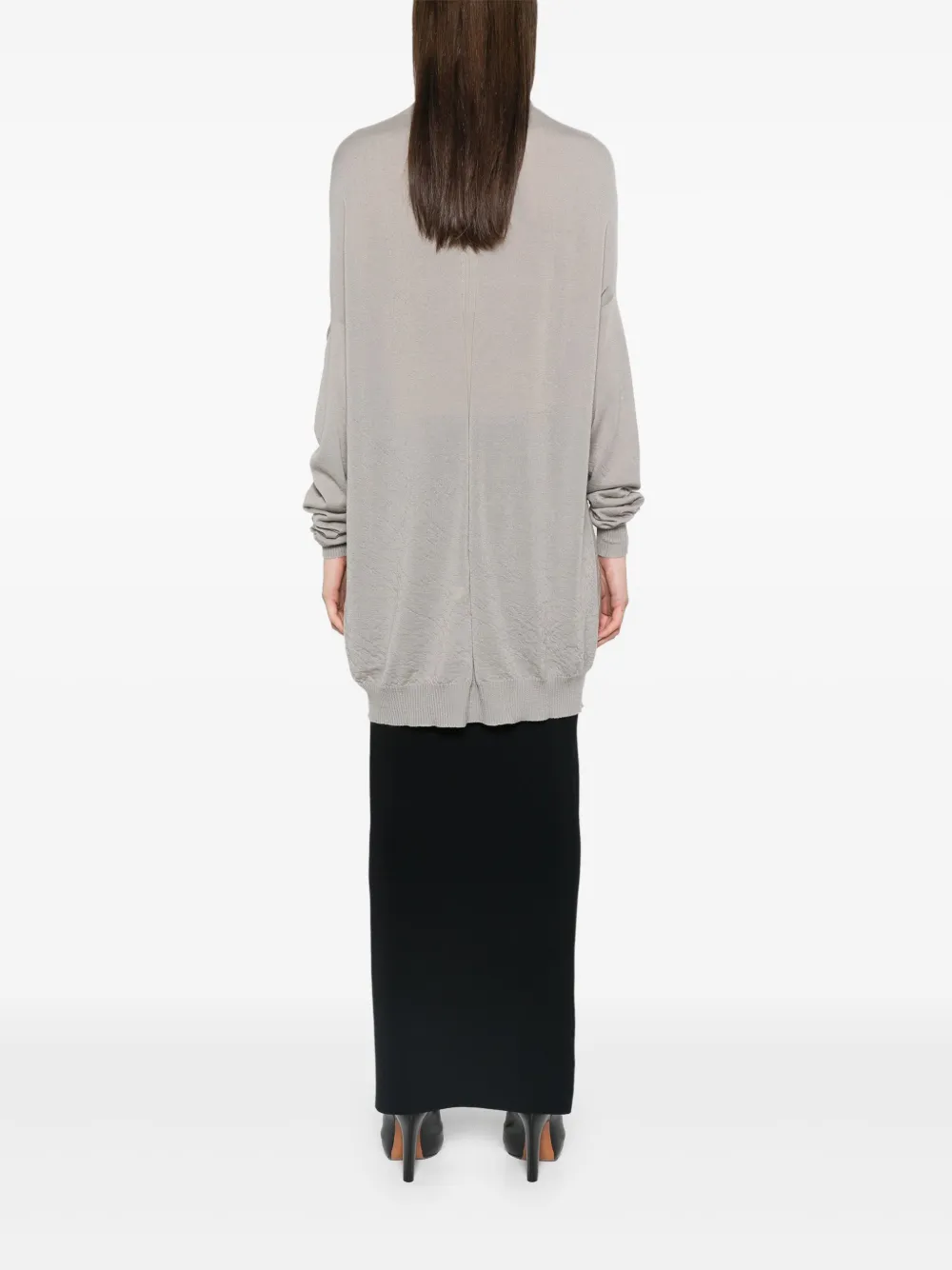Rick Owens Trui met oversized kraag Grijs