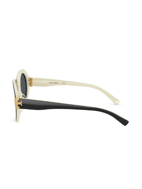 Tory Burch round-frame Sunglasses | Black | FARFETCH AO display picture 2