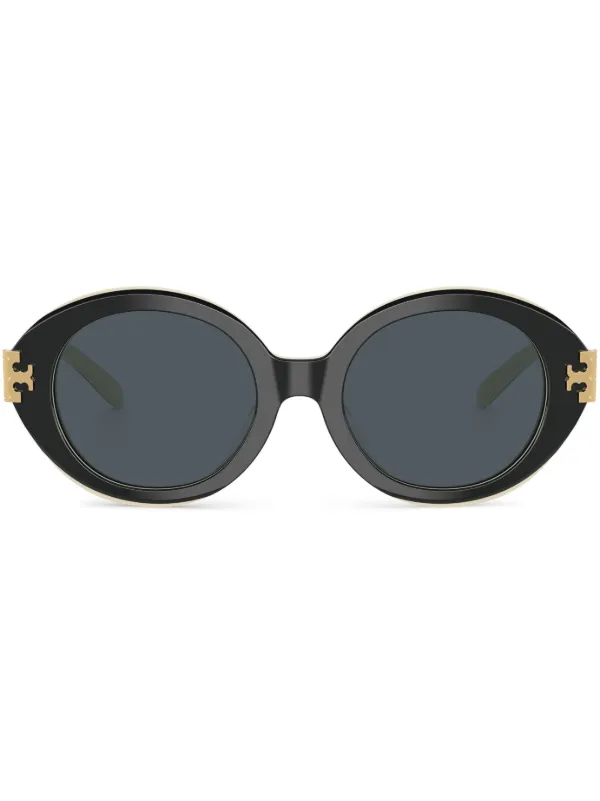 Tory Burch Black Round Sunglasses Miller Round Sunglasses: Women main image 3