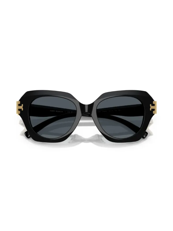 Tory Burch oversize-frame Sunglasses | Black | FARFETCH display picture 1